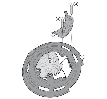 GIVI Base Tanklock BMW 1200GS 04-12, rninet 14-18